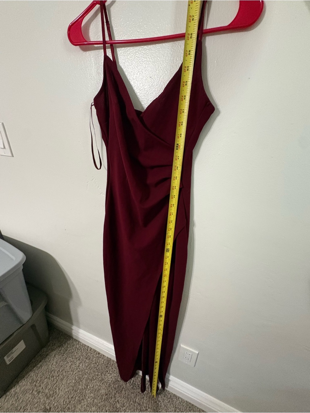 Sm Emerald Sundae One Shoulder Burgundy Dress
